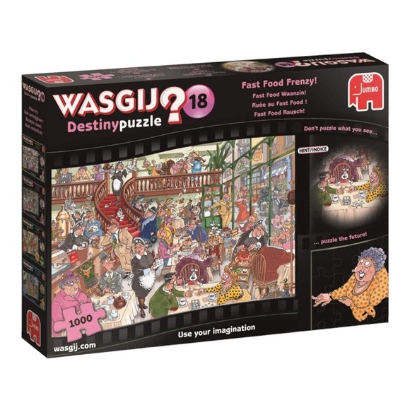 WASGIJ Destiny Puzzle 18 Fast Food Frenzy Toys for Ages 120 Multicolor 1000 - Picture 4 of 6